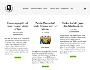 Homepage geht mit neuen Design wieder online